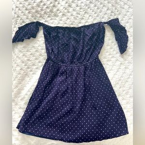 Navy/White Polka Dot Dress